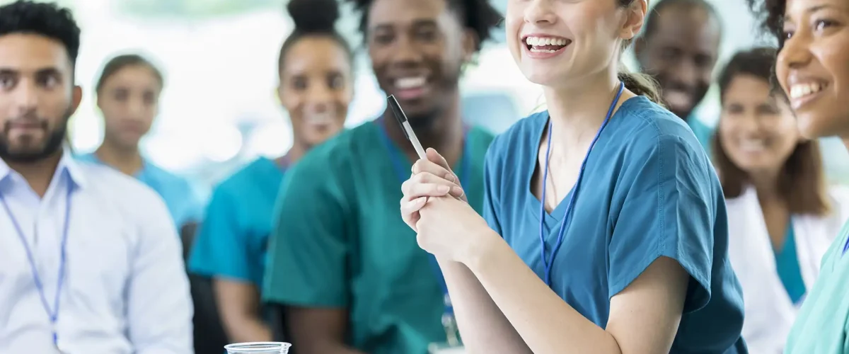 Smiling Healthcare Employee
